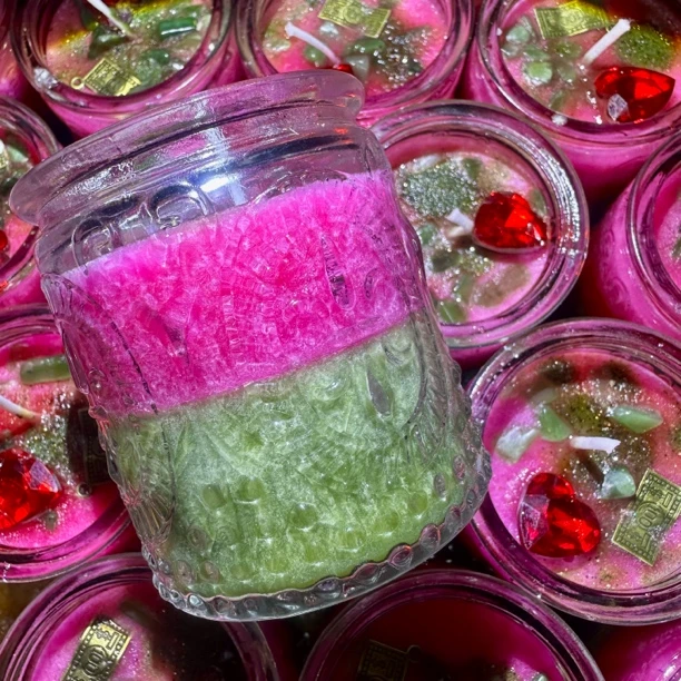 2个高阶付出心米蜡烛