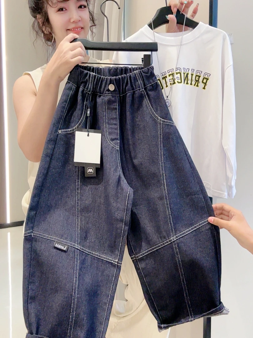 【水洗软牛仔】秋上新痞帅中大童软牛仔男童LenKid- 8822