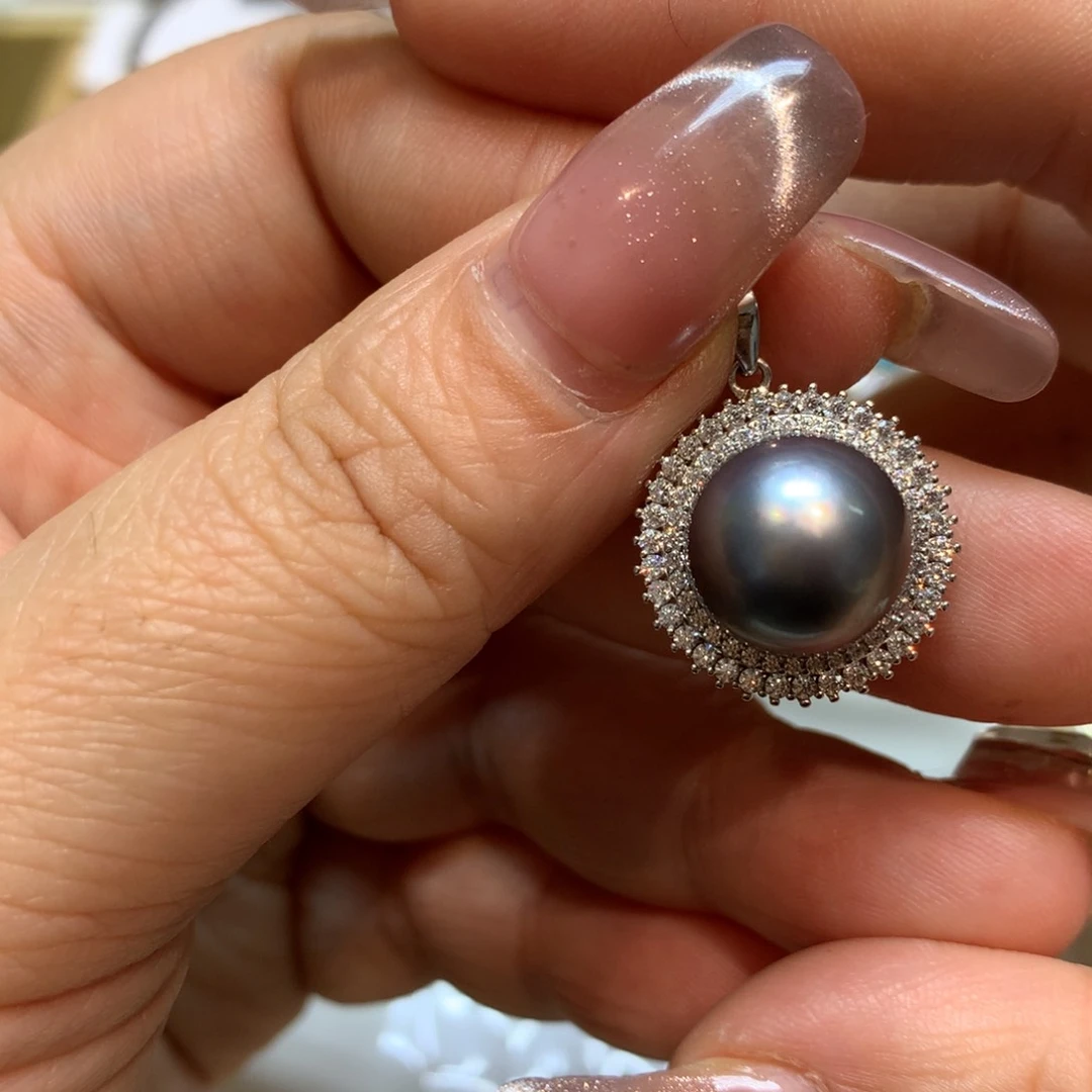 海水珍珠颈饰银S925镶嵌