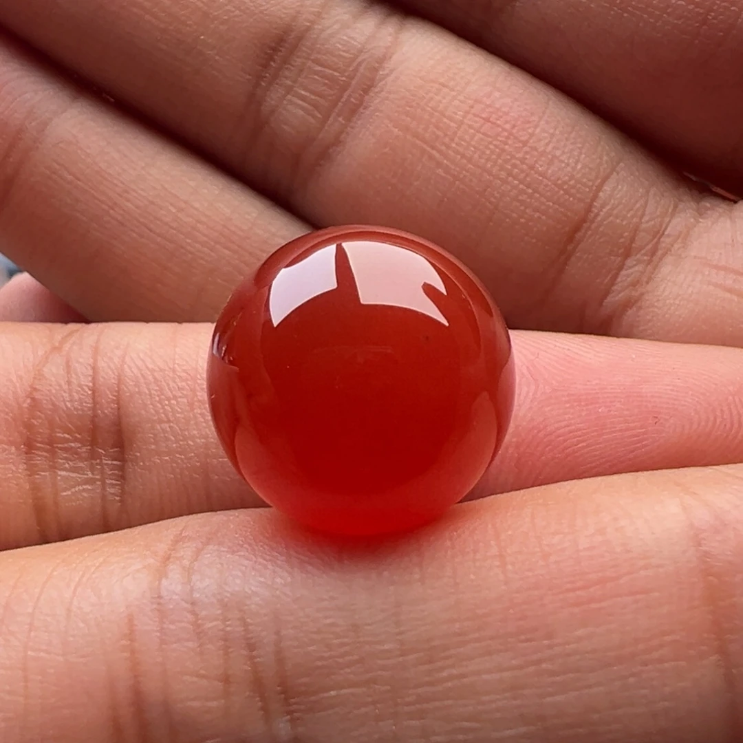 南红玛瑙圆珠15.4未镶嵌酷*迪