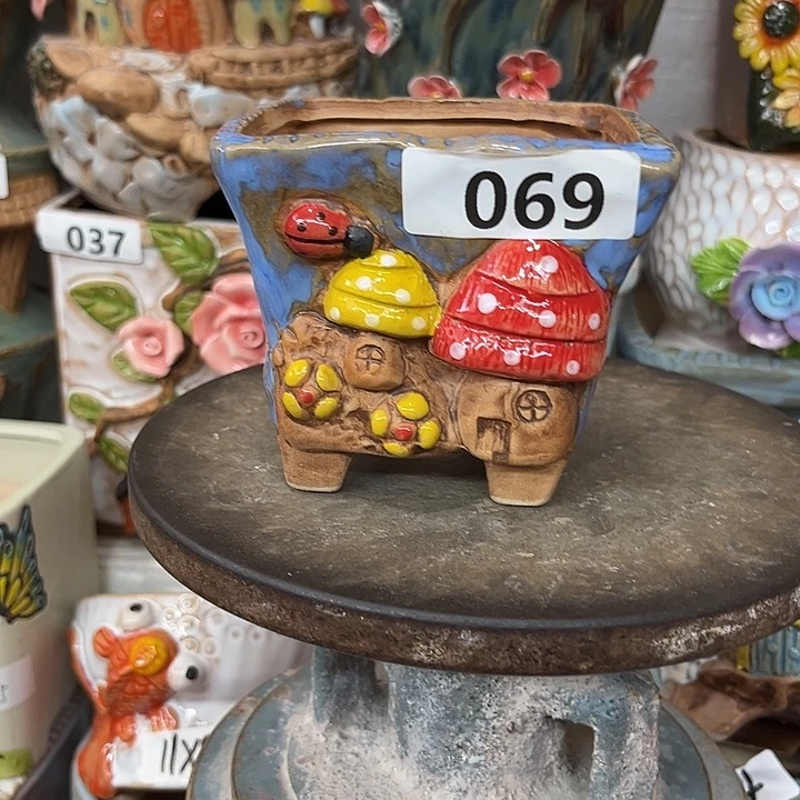 花盆紫砂粗陶材质多肉花盆