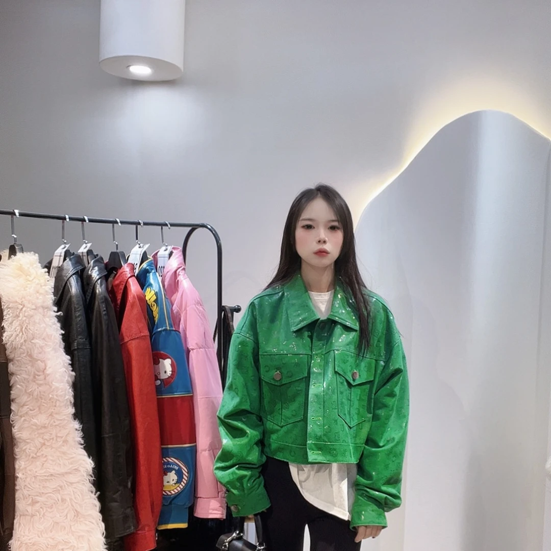 真皮皮衣短款外套