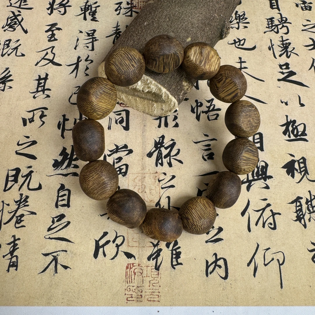 沉香沉香绿奇楠大留疤单圈