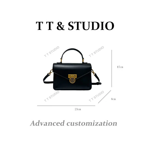 【TT Studio】FES-9325-1-黑色RAIN.CUN时尚简约腋下斜跨轻奢女包
