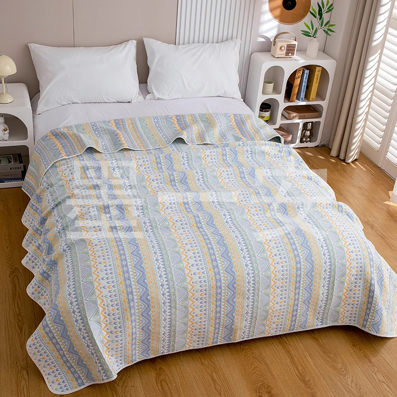 【240/280】加大款六层纯棉A类纱布软凉席缩完水220/250左右