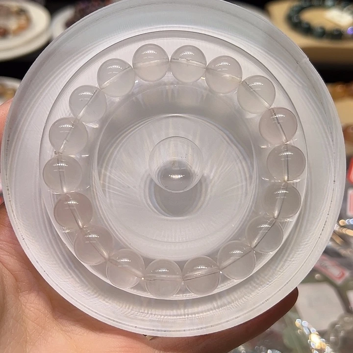 未镶嵌水晶手链918奶白晶