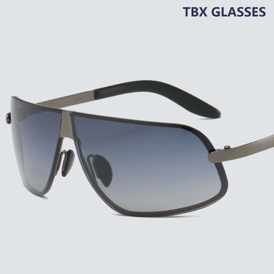 科技未来感大框弧形墨镜男款高级感防紫外线户外太阳镜骑行开车