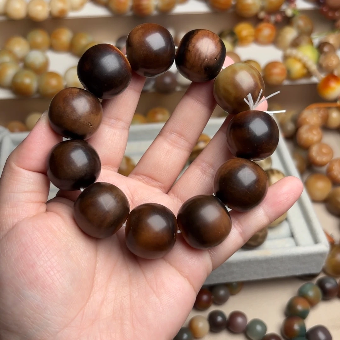 手串菩提根/象牙果卡23干磨 瑕疵