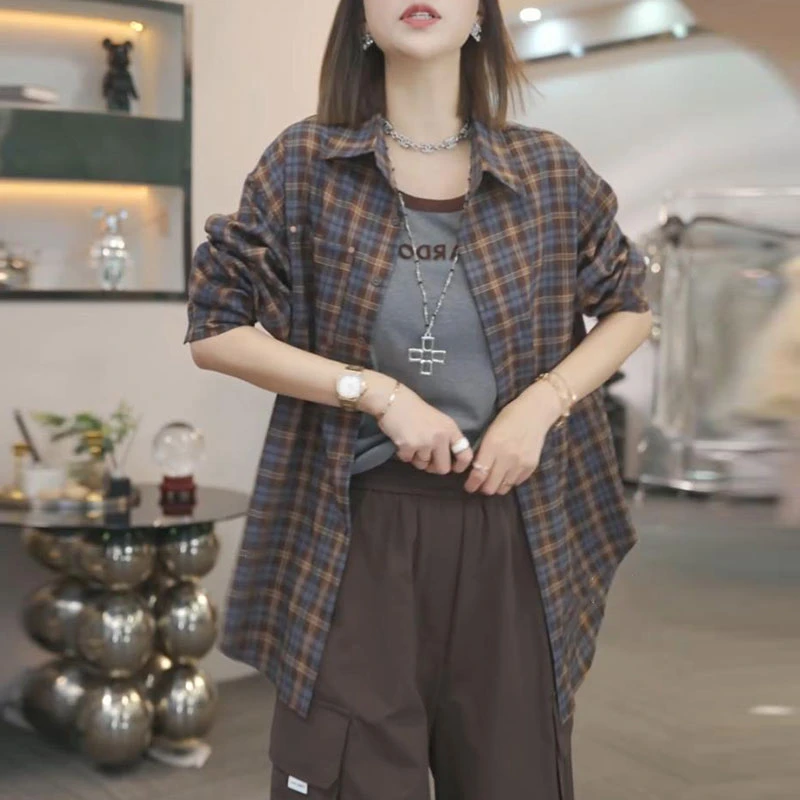 2025年春秋夏季新款韩版时尚复古短外套女小众洋气休闲设计感上衣