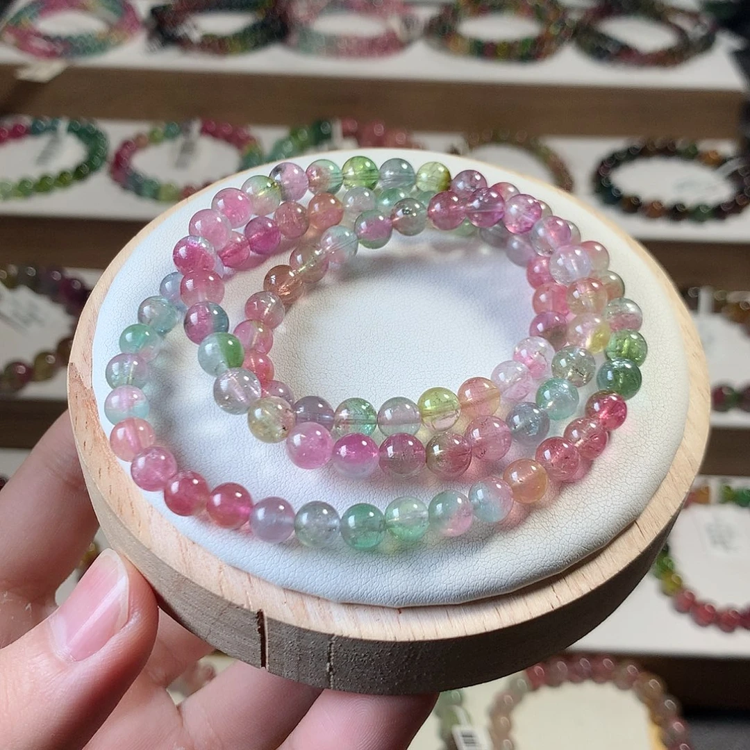 碧玺手链未镶嵌6.5mm