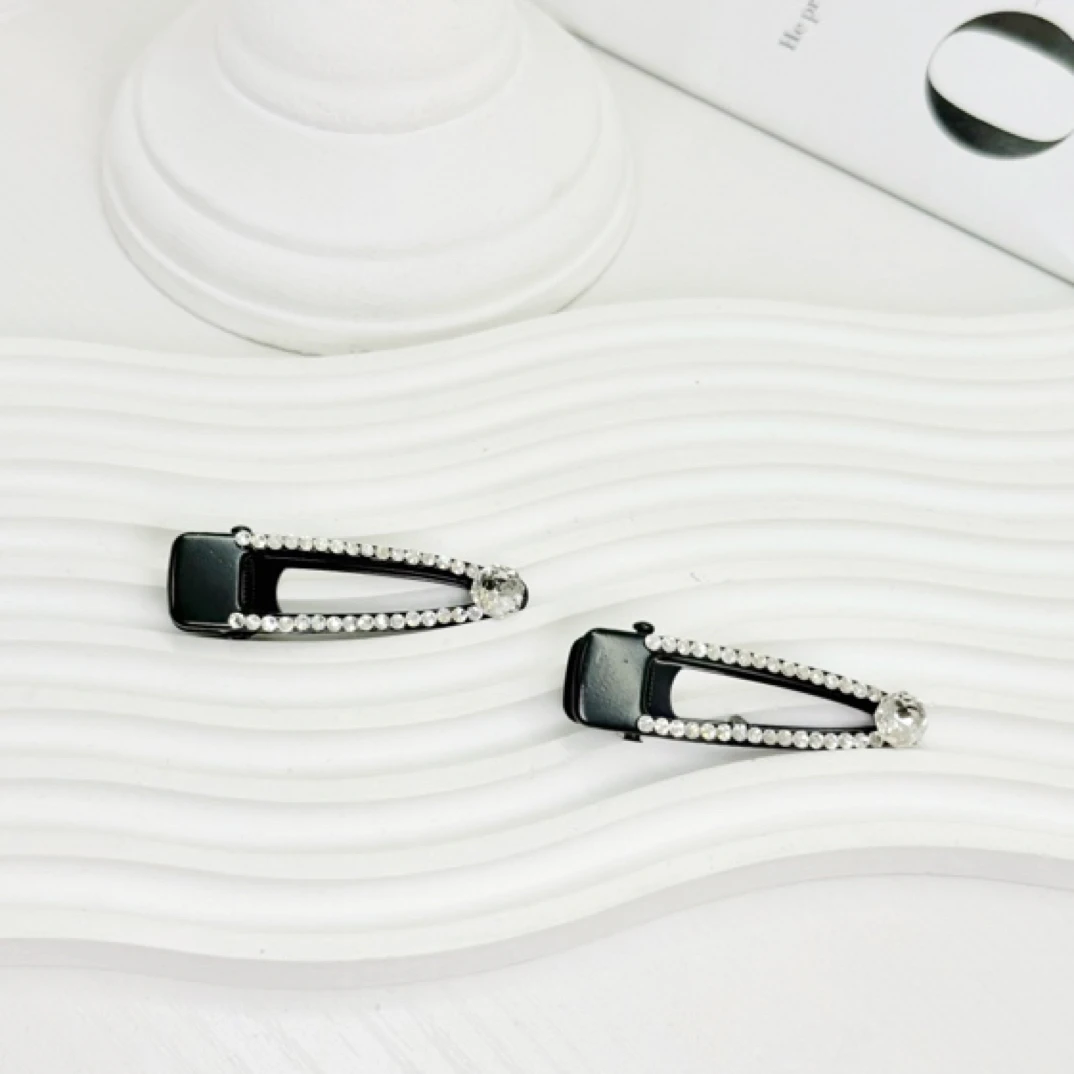 a477轻奢时尚百搭满天星闪钻系百搭刘海夹边夹发夹