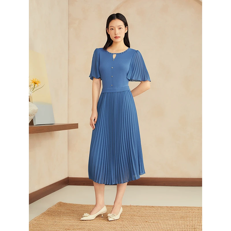 YINER音儿 夏季新款显瘦气质时尚休闲百搭设计师连衣裙8C65206166