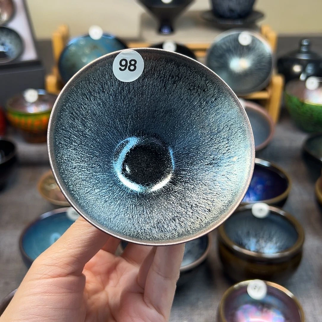 茶盏薄胎银豪斗笠