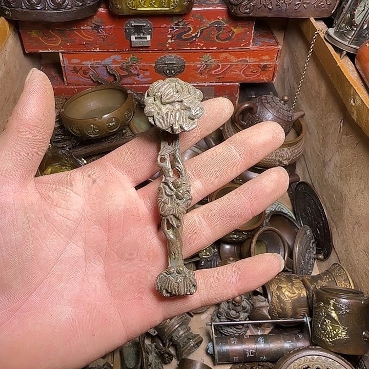 骑****机铜材质文玩摆件装饰