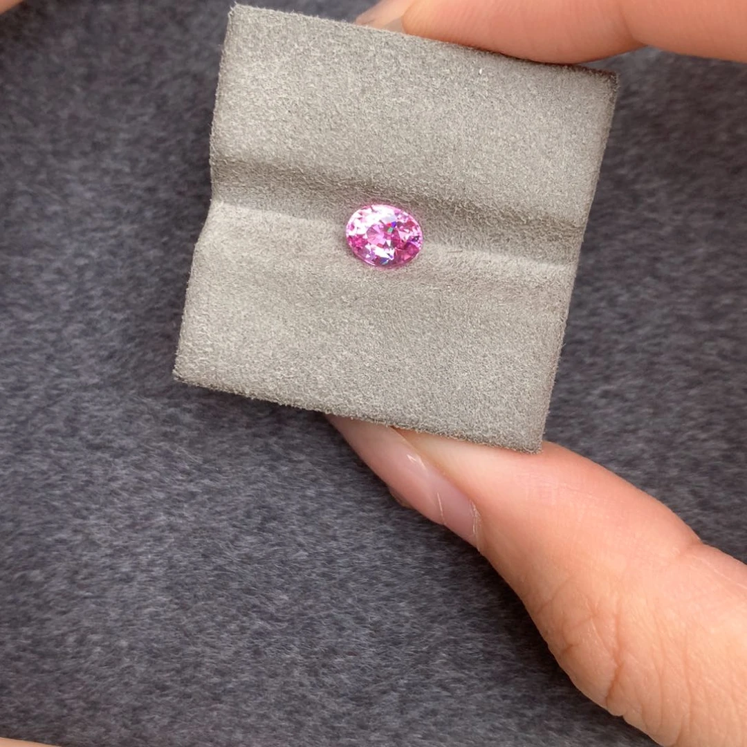 裸石蓝宝石无烧粉蓝宝1.07ct