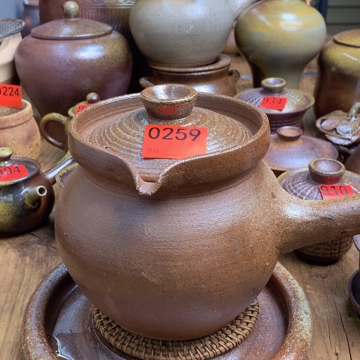 柴烧烤茶壶一物一拍
