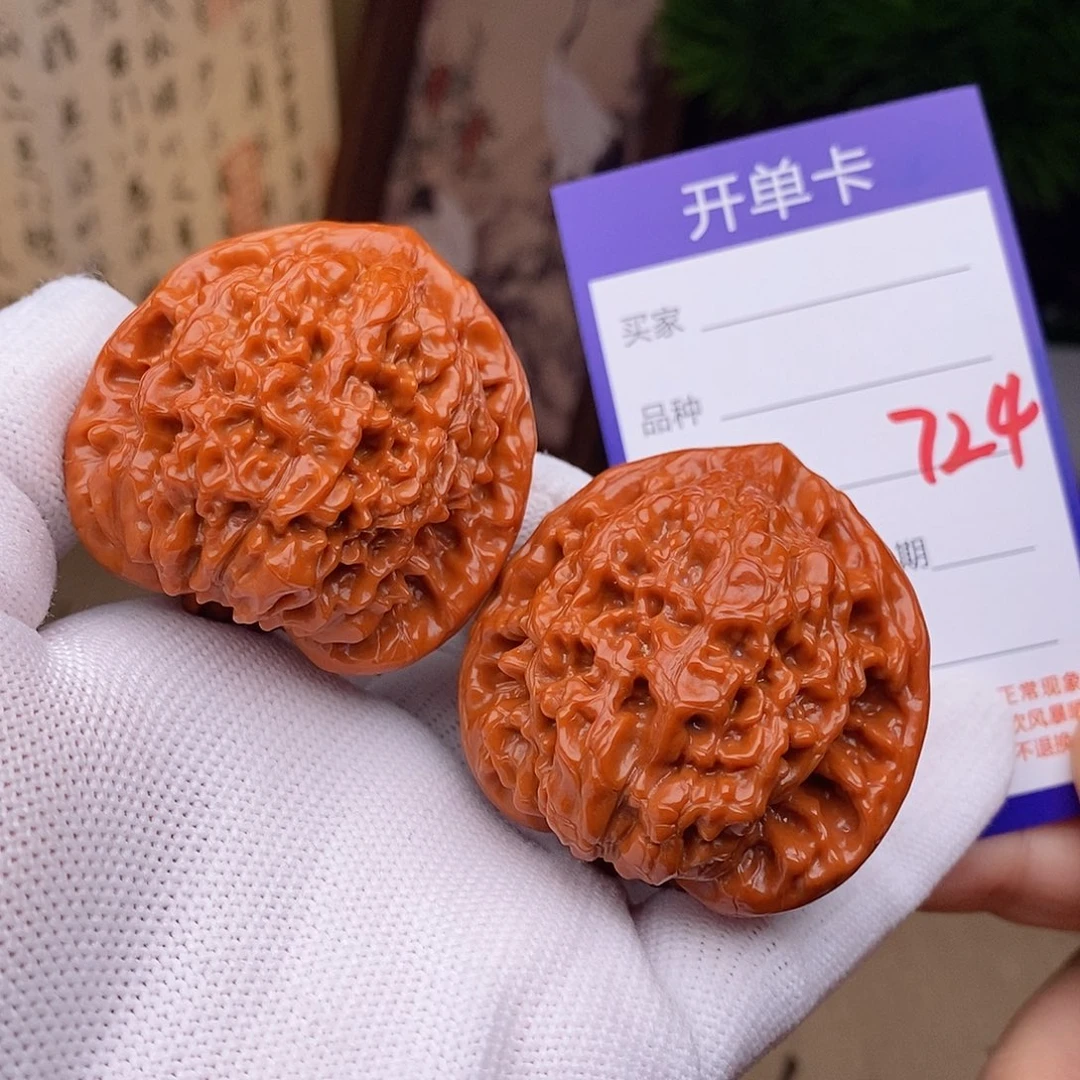 文玩核桃把件46官帽724