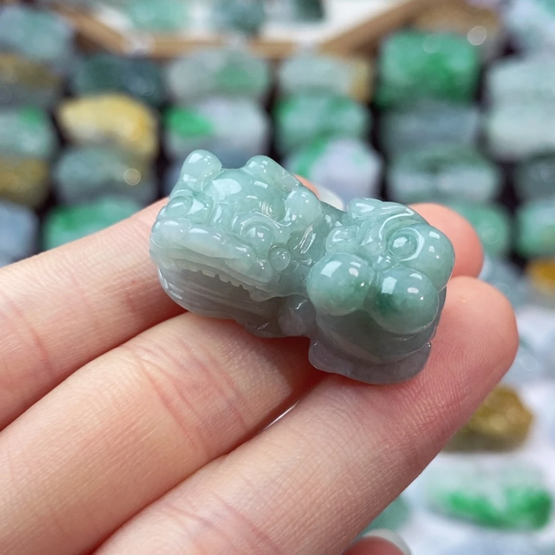 翡翠未镶嵌颈饰天然