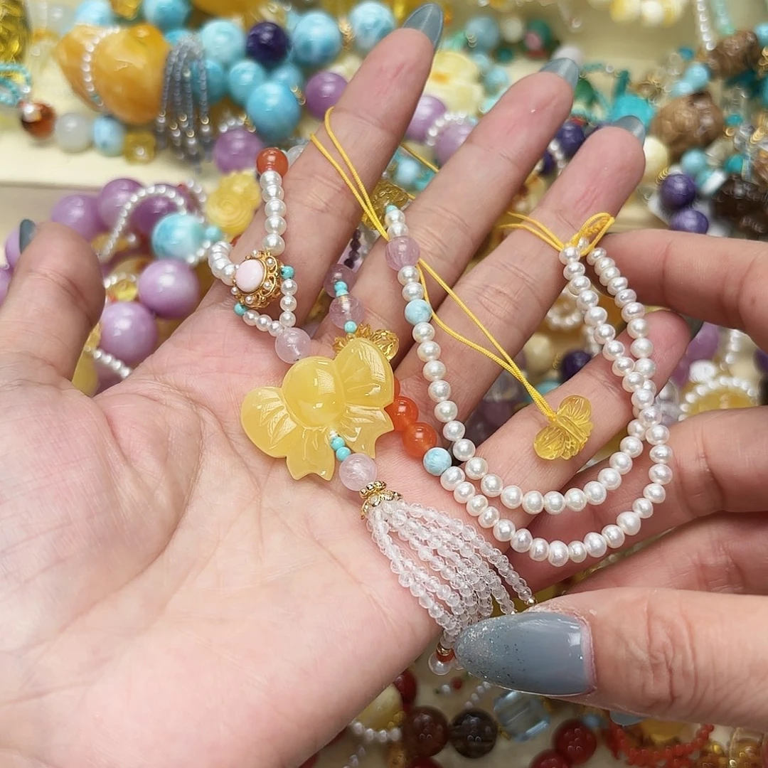 未镶嵌琥珀手链琥珀