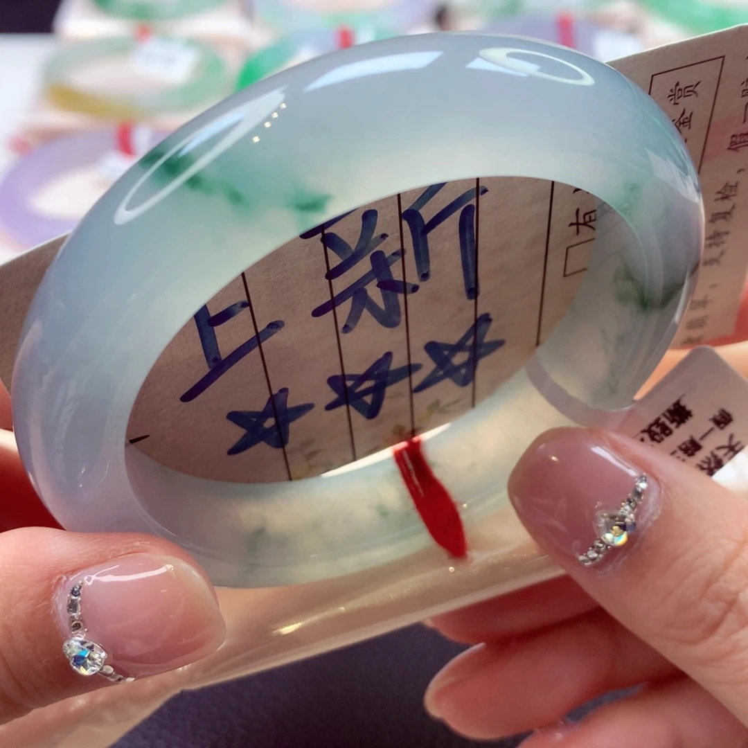 未镶嵌手镯翡翠56号正圈77