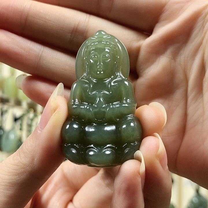 颈饰未镶嵌和田玉勿*我
