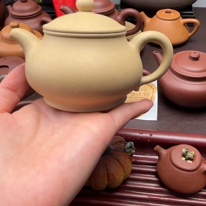 山***.紫砂茶壶黄龙原   本山段   矮潘180