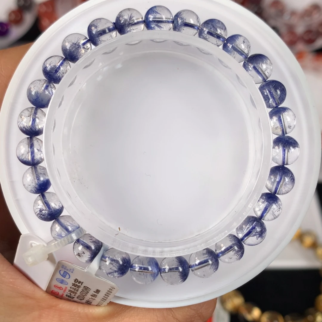 未镶嵌手链水晶蓝线石