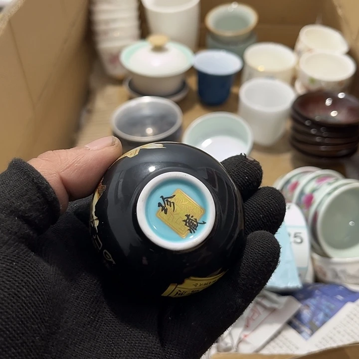 R***0瓷片茶摆件工艺品摆件666