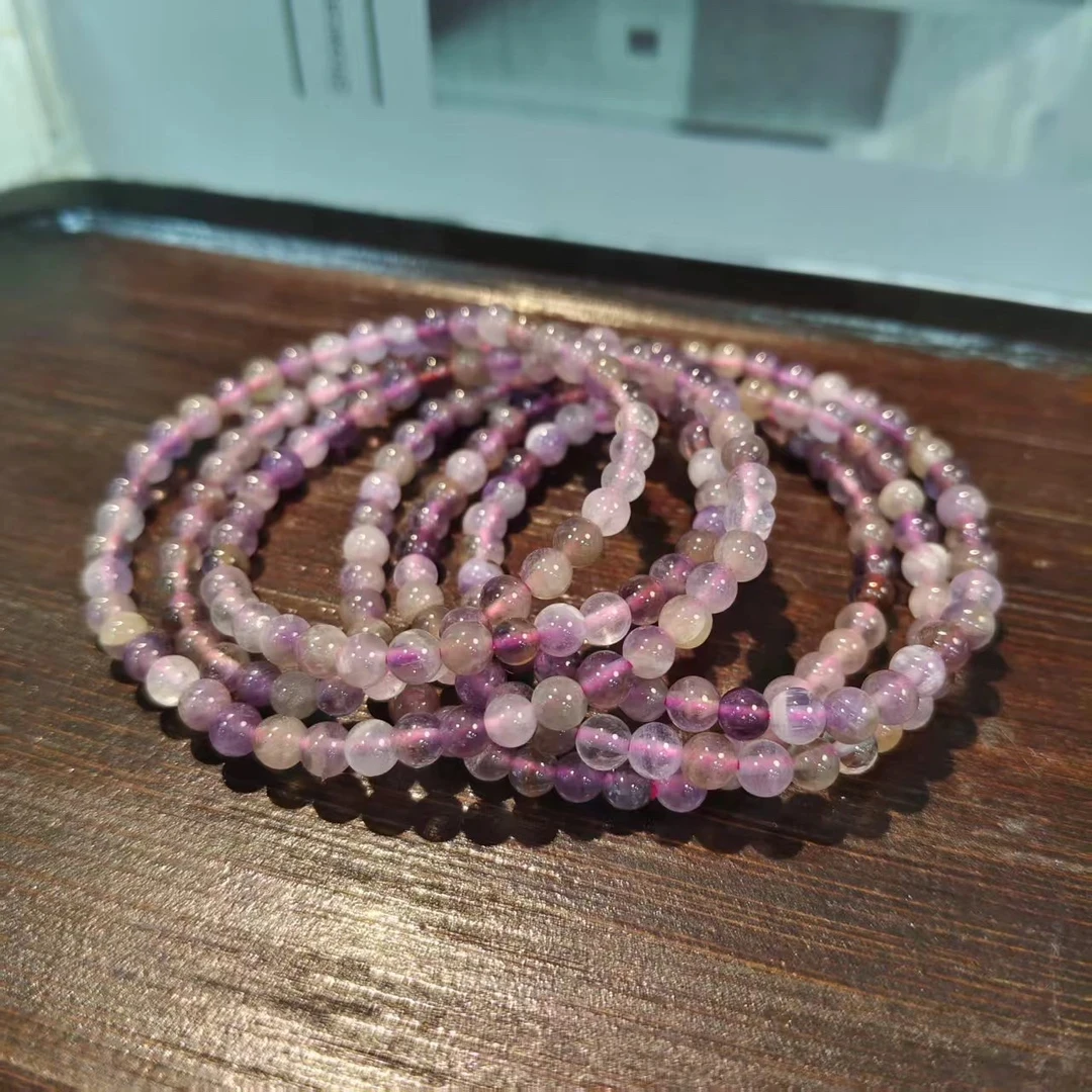 【书记甄选】天然极光多宝三圈手链 多样性发一件 约4mm 6474XL