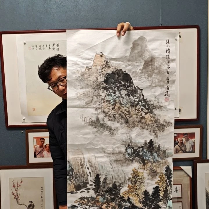 国画贾海瑞老师现场定制