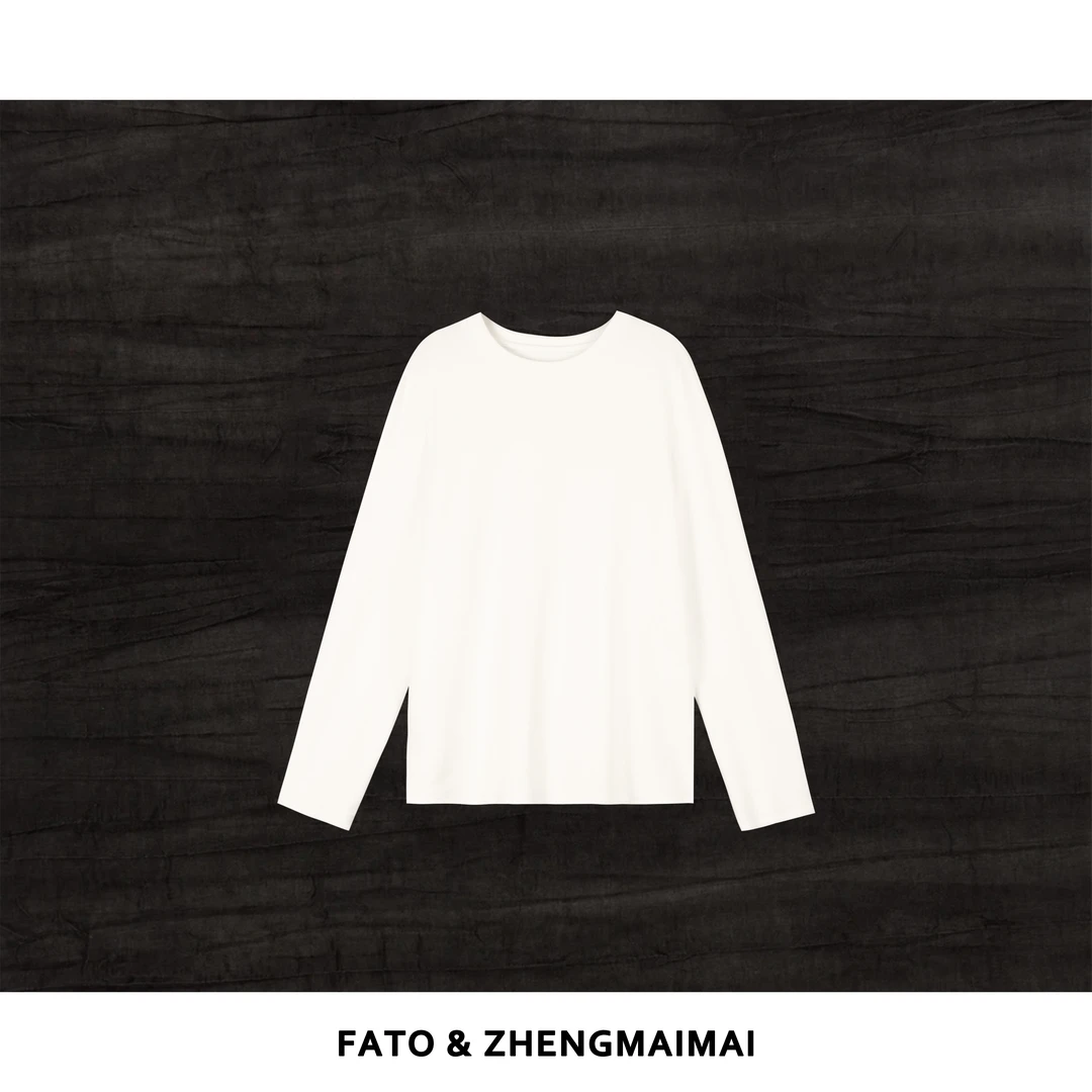 郑买买 汤圆T 秋冬新款多巴胺显瘦高级温柔软糯长袖T恤 YZ51021T1