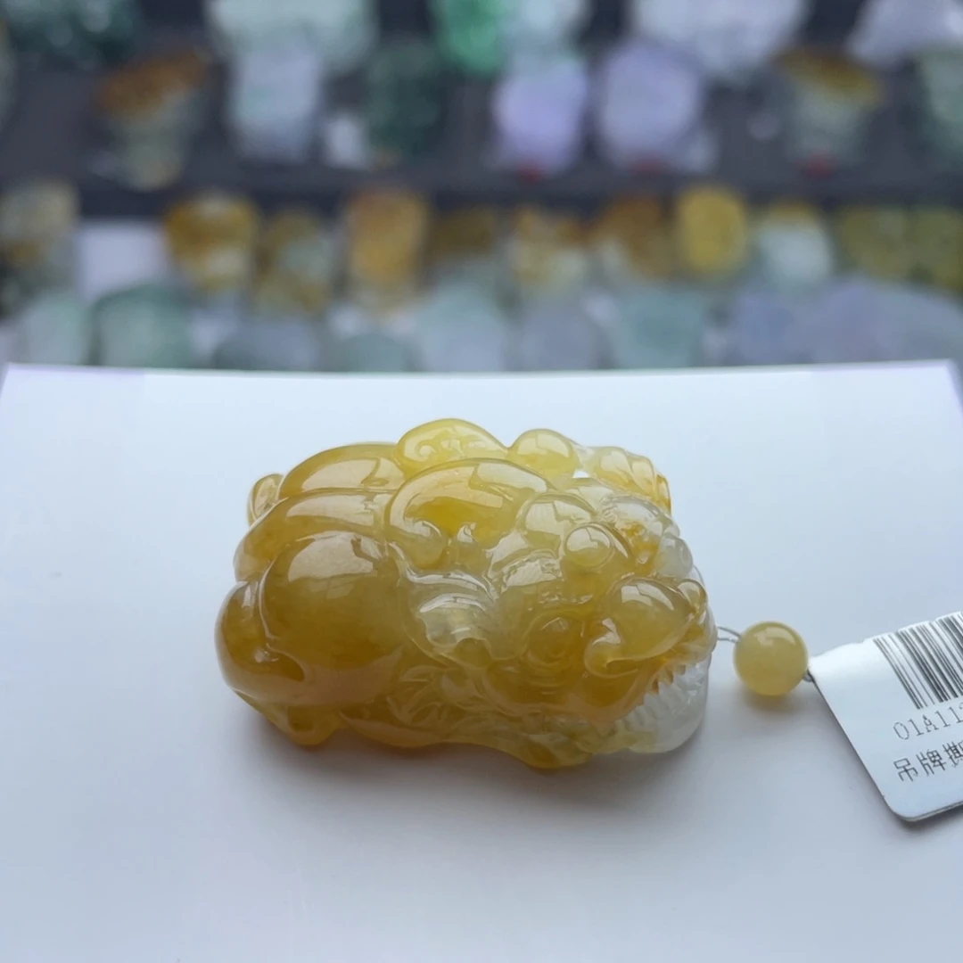 翡翠颈饰未镶嵌貔貅