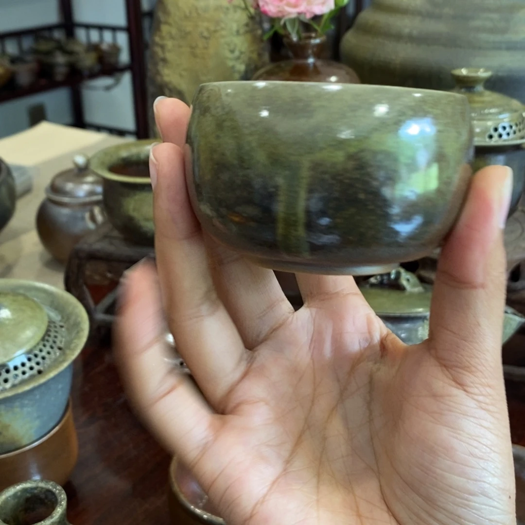 枯荣柴烧主人杯好看