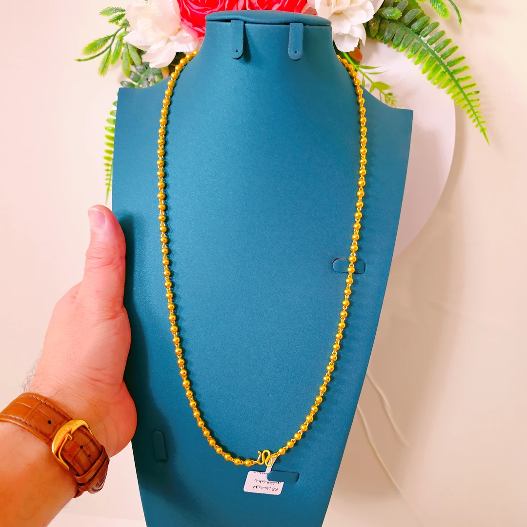 铜合金项链 链子时尚瑞丽风合金潮流女金色简约风几何图案饰品