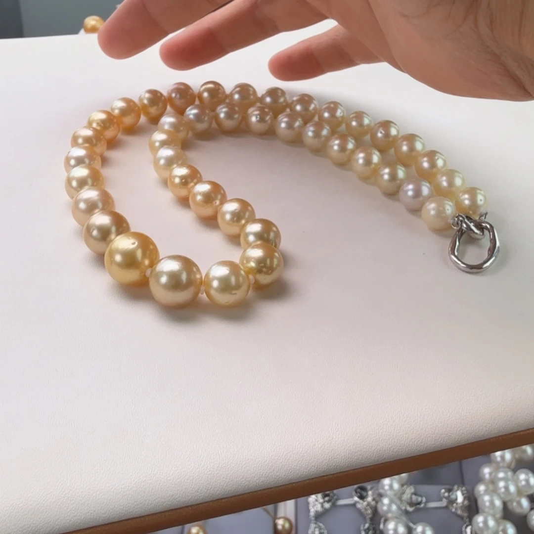 颈饰银S925镶嵌海水珍珠