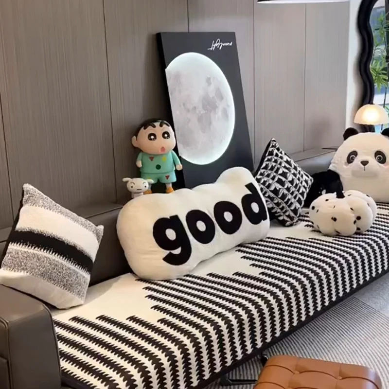 王炸性价比 北欧ins百搭抱枕黑白抱枕套客厅沙发靠枕床头靠垫含芯