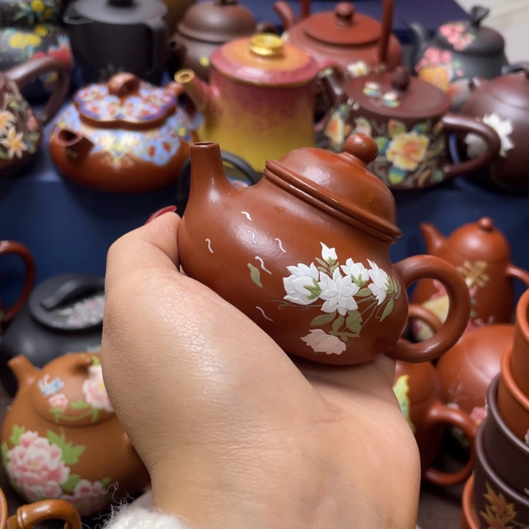 媚***宝红泥茶杯紫砂主人杯100cc