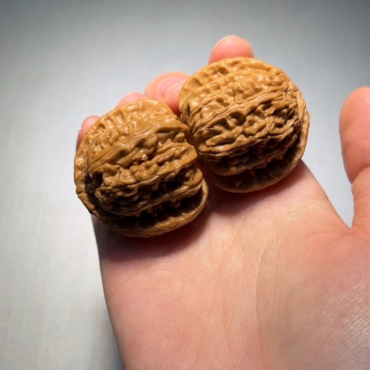 文玩核桃把件白狮子005