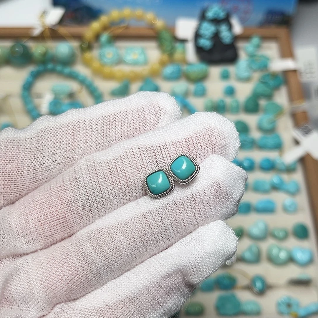 ঞ***⁶绿松石未镶嵌珠宝半成品