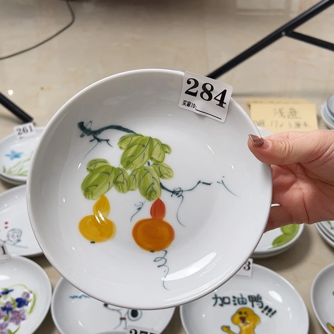 瓷片景德镇陶瓷手工手绘制作