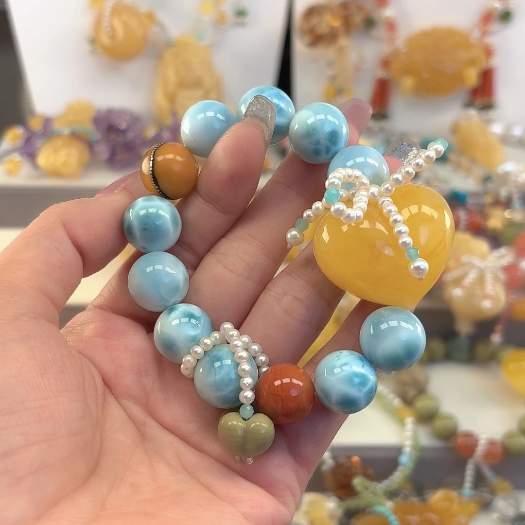 琥珀未镶嵌手链琥珀