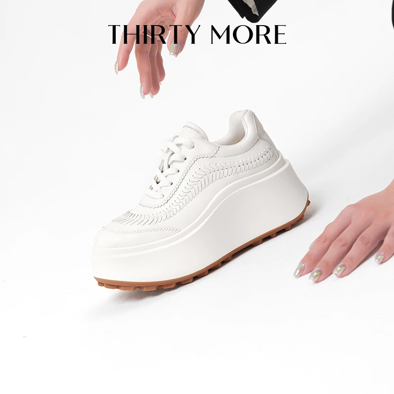 【白月光】ThirtyMore厚底运动鞋女夏季新款气质增高休闲鞋