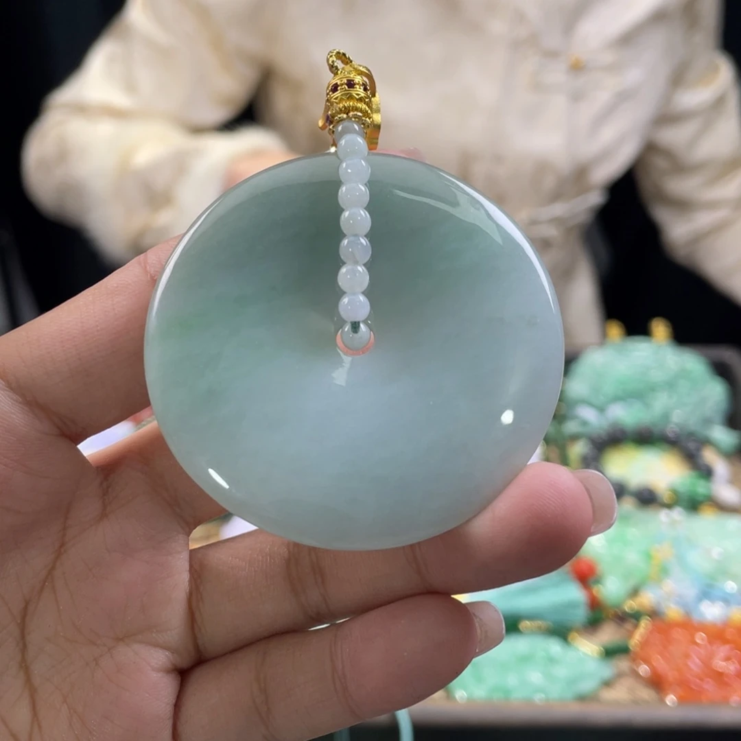 翡翠颈饰未镶嵌代编织