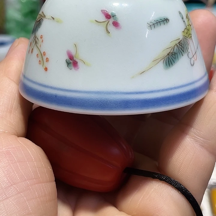 用****8青花手绘小主人杯子