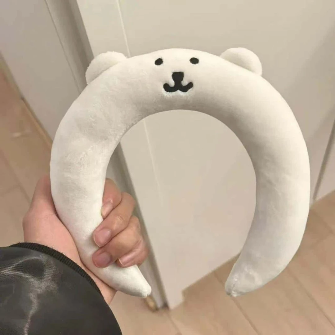 小红书同款可爱毛绒发箍拍照洗脸面膜头箍自嘲熊情侣高颅头饰小白