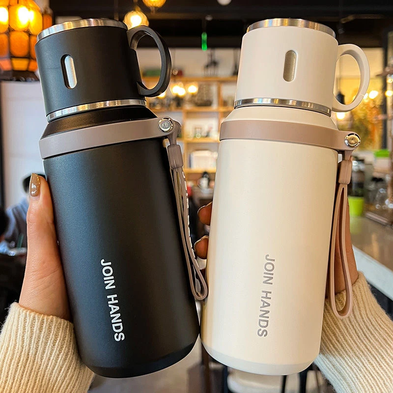 网红爆款316不锈钢茶水分离保温杯家用水杯子便携水壶水杯保温杯