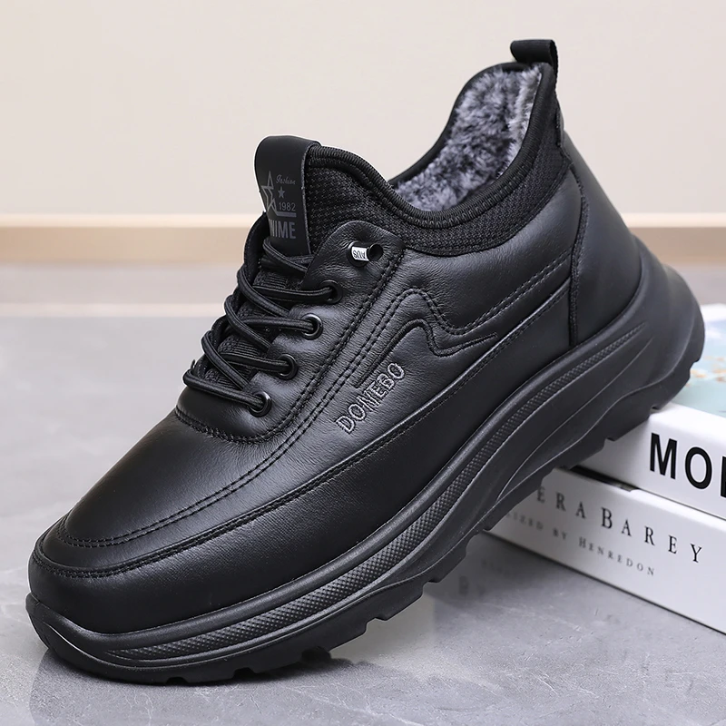 冬季老北京布鞋男棉鞋加绒保暖中老年人爸爸鞋软底防滑运动休闲鞋