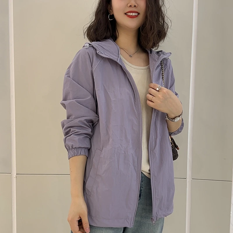 2025春夏新款防晒衣男女同款休闲百搭外套薄款户外连帽上衣360