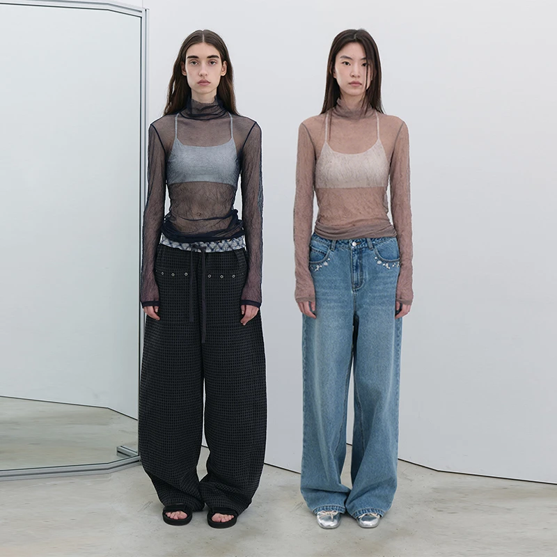 【SAGE STUDIO 设计师品牌】SND AW25 肌理褶皱堆堆领长袖打底