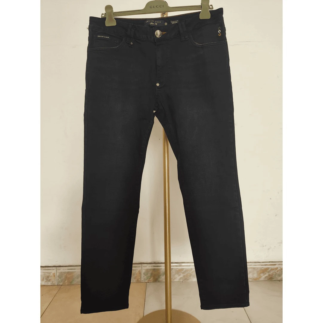未使用 Philipp Plein pp/男士弹性牛仔裤/P5400